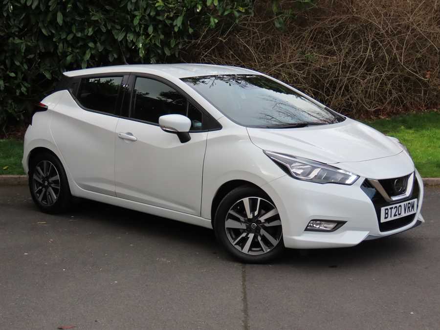 white nissan micra 2020